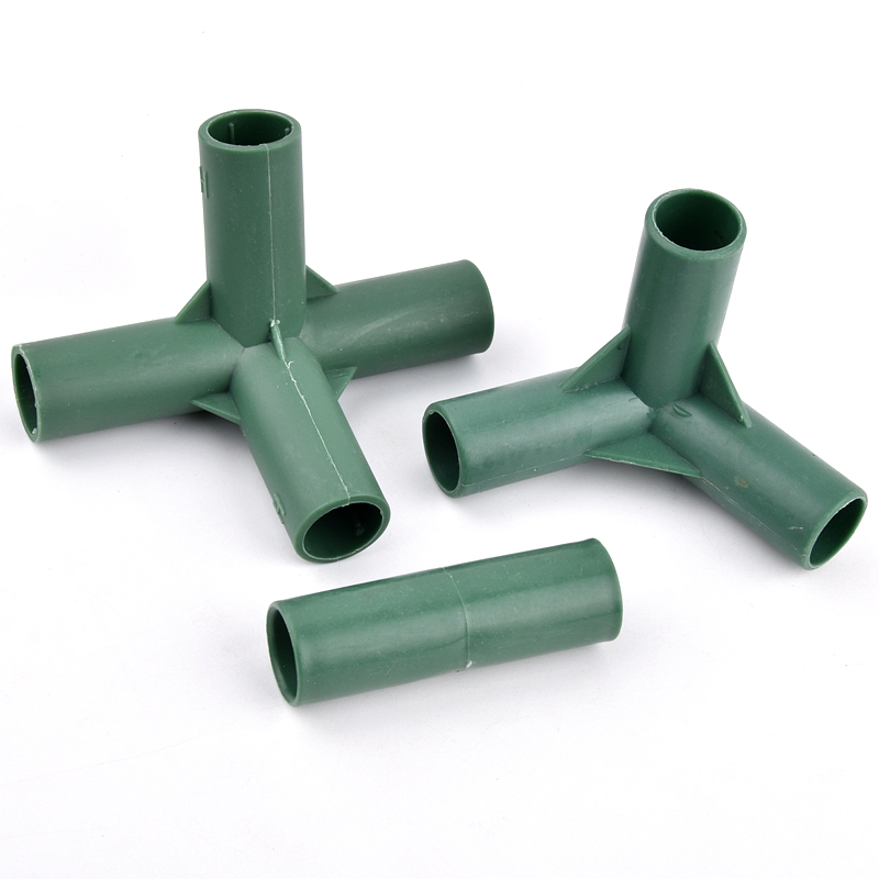 16mm Plant Flower Stand Connector Gardening Plant Stakes Edging Corner Connection Wardrobe Greenhouse Frame Building Fittings