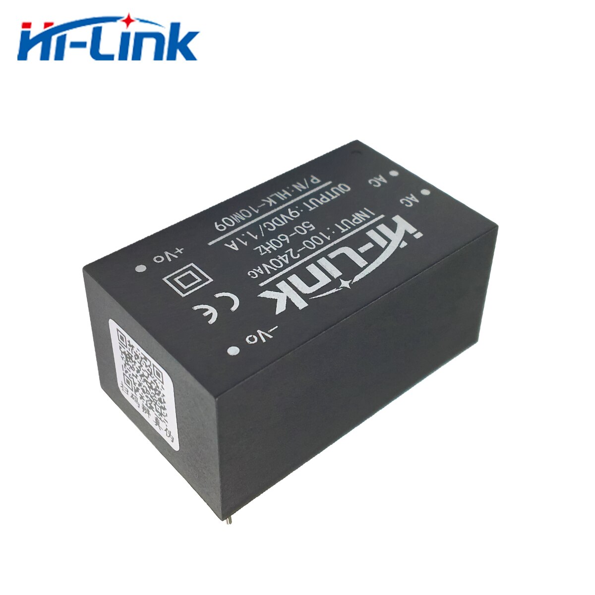 Hi-link-link 2 peças módulo de fonte de alimentação, 220v 9v 10w ac dc isolado para uso doméstico inteligente, mini módulo de comutação compacto