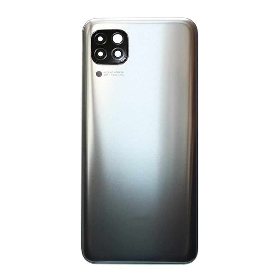 Back Cover Voor Huawei P40 Lite Back Batterij Cover Nova 7i Achter Behuizing Deur Case Voor Huawei P40 Lite Nova 6 Se 6SE Vervanging: Silver With Lens