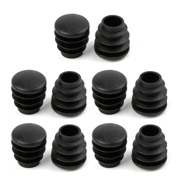 Stuks Zwart Plastic Meubilair Been Plug Blanking End Cap Bung Voor