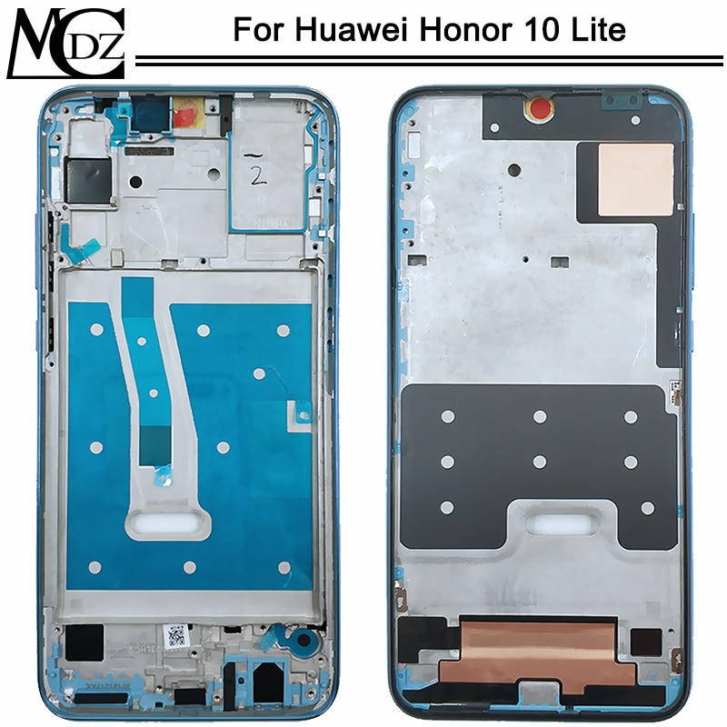 Para huawei honor 10 lite frente meio quadro moldura moldura peça de substituição