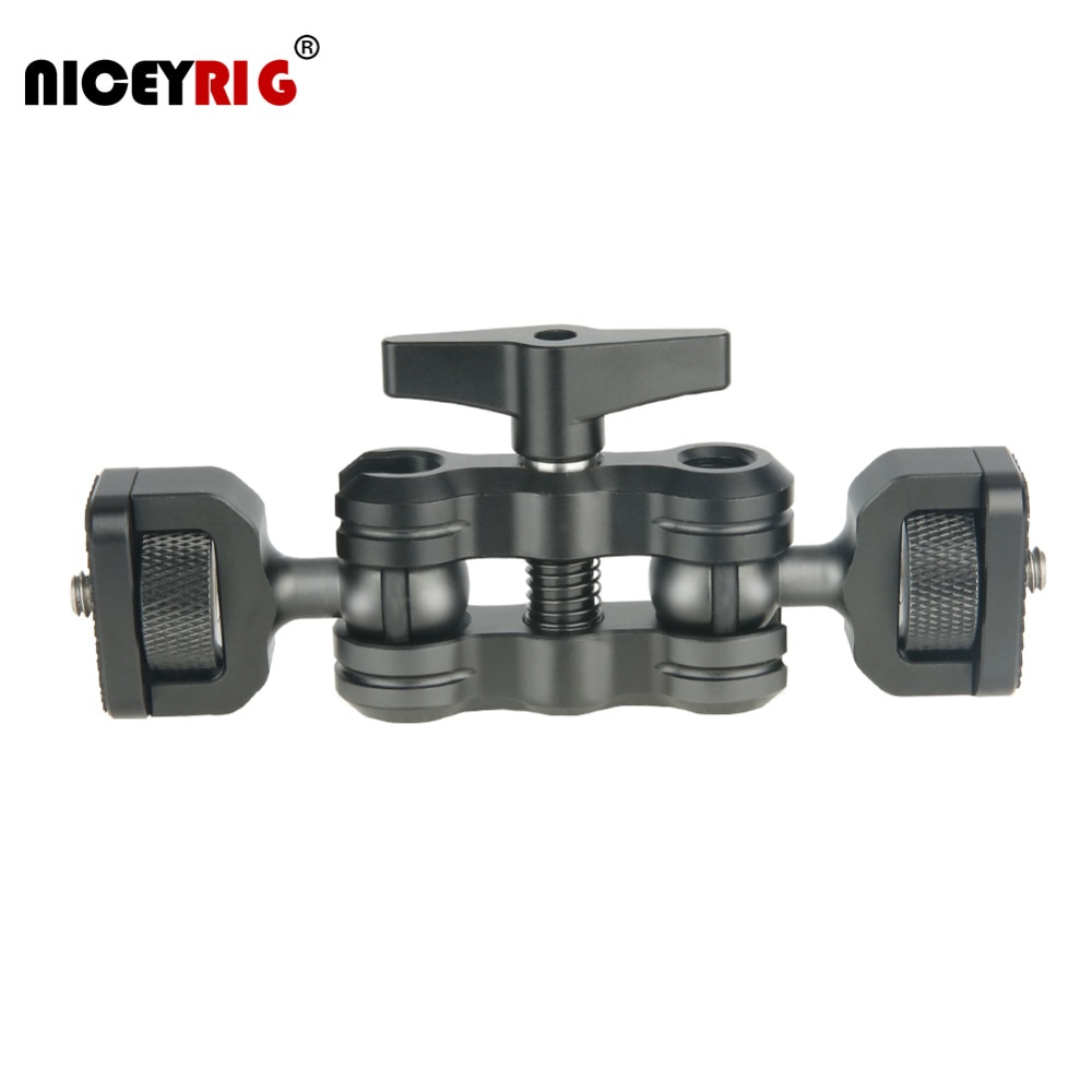 Niceyrig 360 grad Rotation Universal Magie Arm Stabilisierung mit 1/4 "3/8" Schraube gewinde Doppel Kugelkopf Adapter