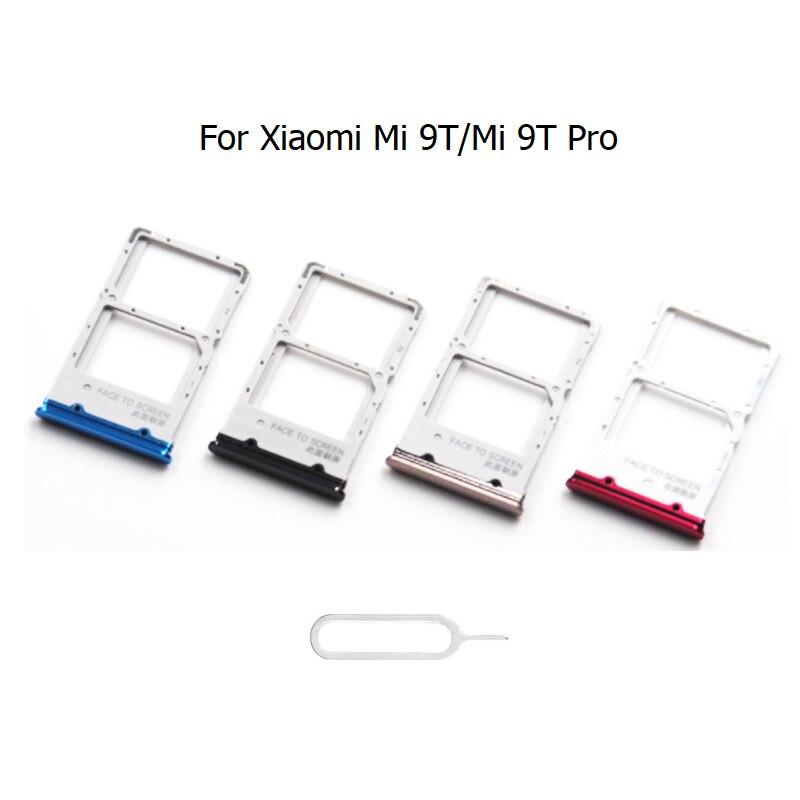 Neue Für Xiaomi Mi 9T Lite Profi Sim-karte Sockel Slot Tablett Leser Halfter Anschluss Mikro SD Adapter Container