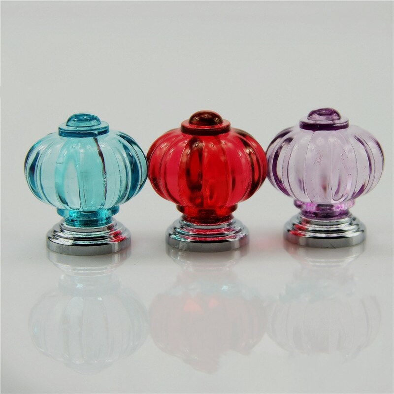 28MM multicolour Diamond Door Knobs Crystal Glass Cupboard Drawer Pull Kitchen Cabinet Door Wardrobe Handles Hardware