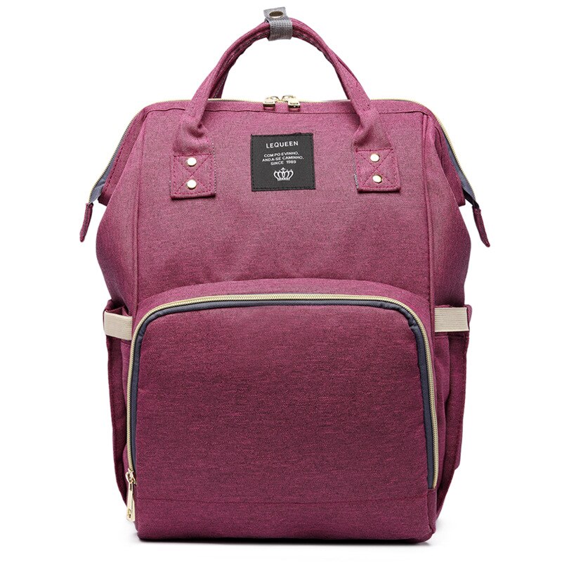 Mochilas para mujer bolsas de pañales para la mamá bolsas de pañales de maternidad de gran capacidad mochila de viaje de Multi-Bolsillo mochilas para mamá: Purple Mummy Bags