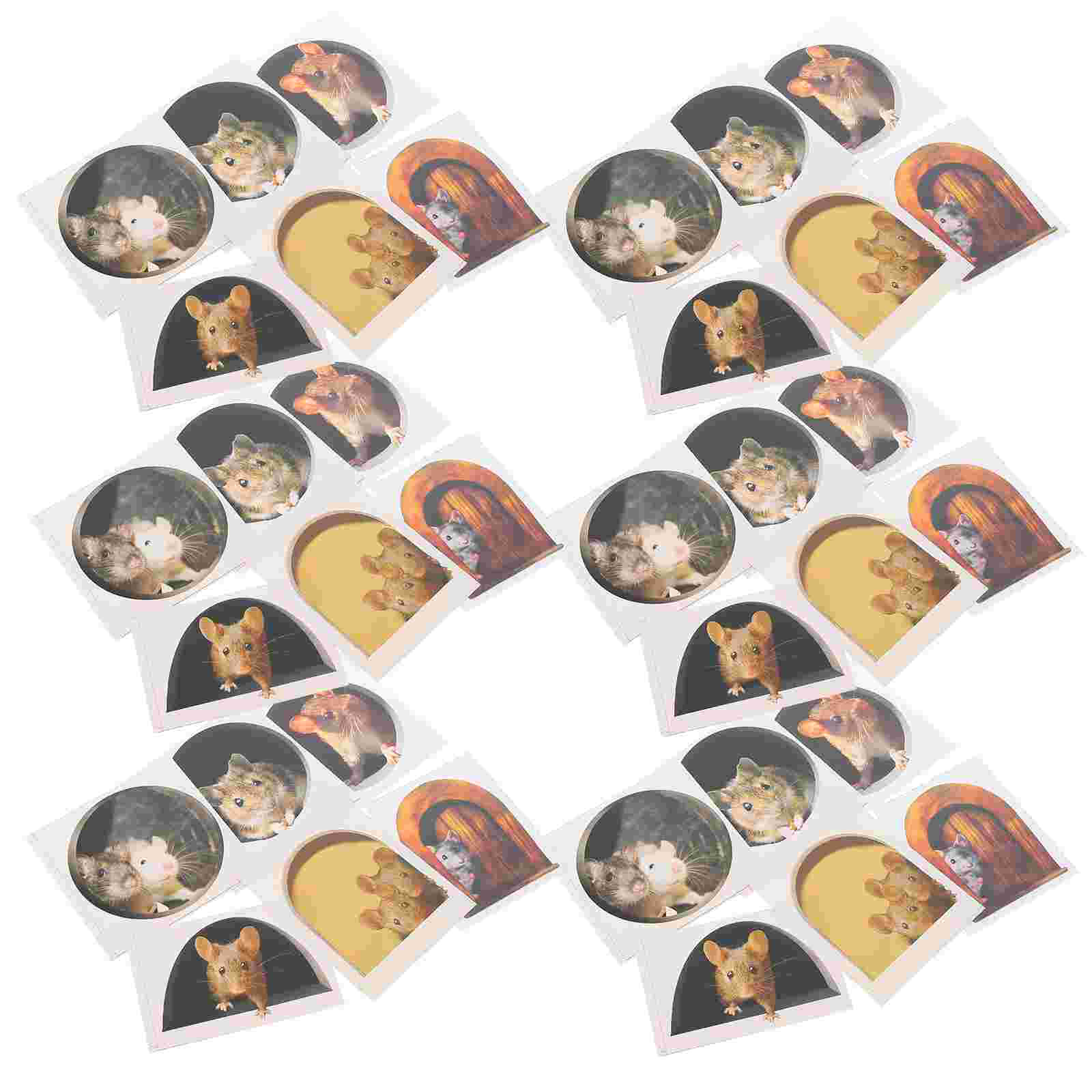 30Pcs Hole Wall Art Sticker Animal Decal Hole Background Decal