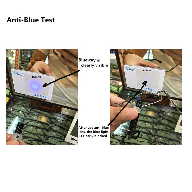 BCLEAR 1.67 high index Double Aspherical anti blue ray lenses single vision lens Myopia blue light eyes protection glasses thin