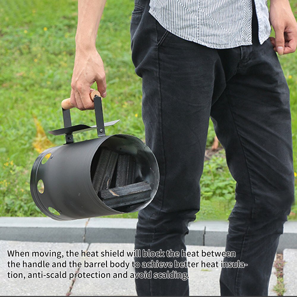 Barbecue Tools Fast Point Charcoal Ignition Barrels Carbon Stove Ignition Outdoor Barbecue Tools Bamboo Chimney Starter