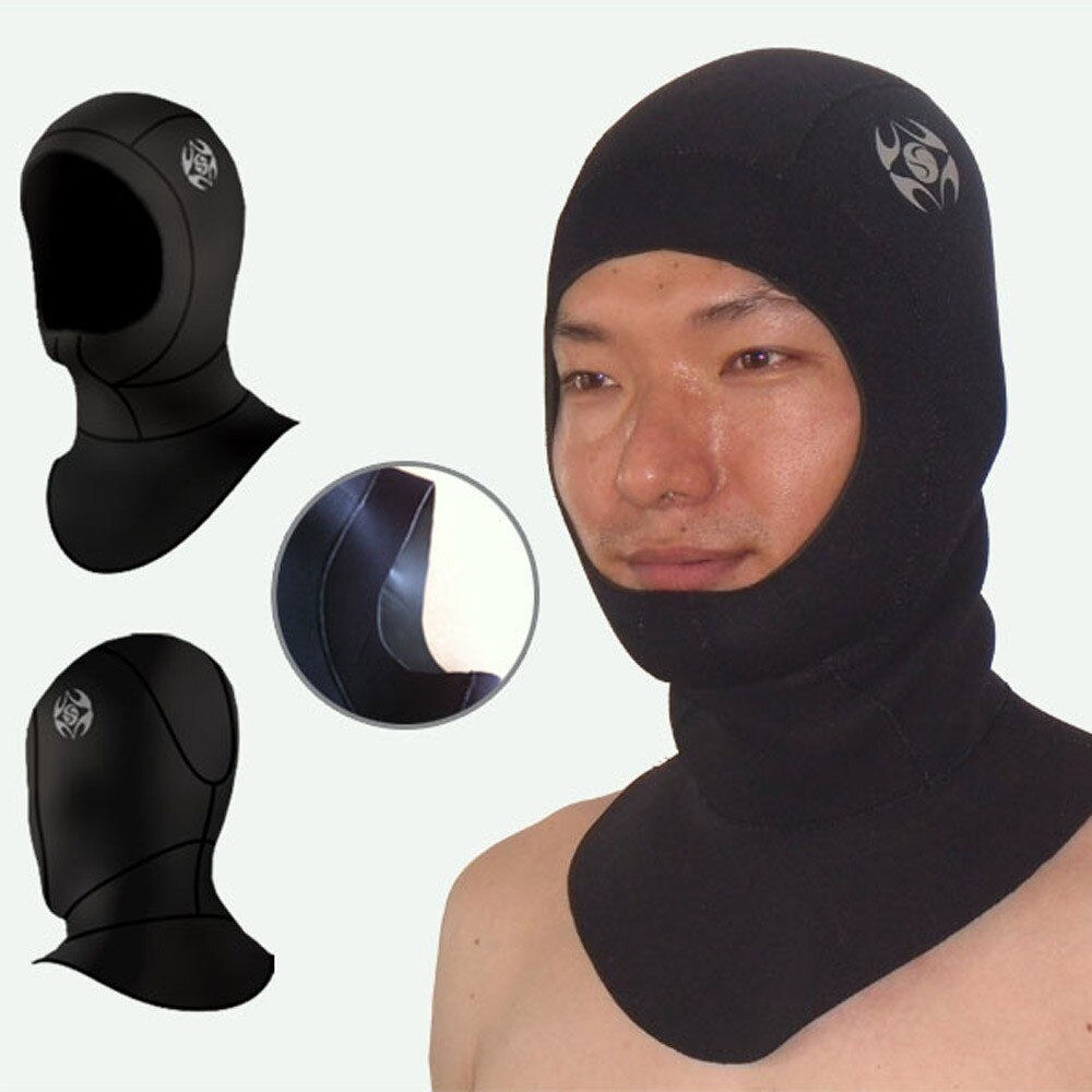 SLINX Men's Wetsuit Cap - 3mm Neoprene Diving Hood - Waterproof Warm Snorkel Cap