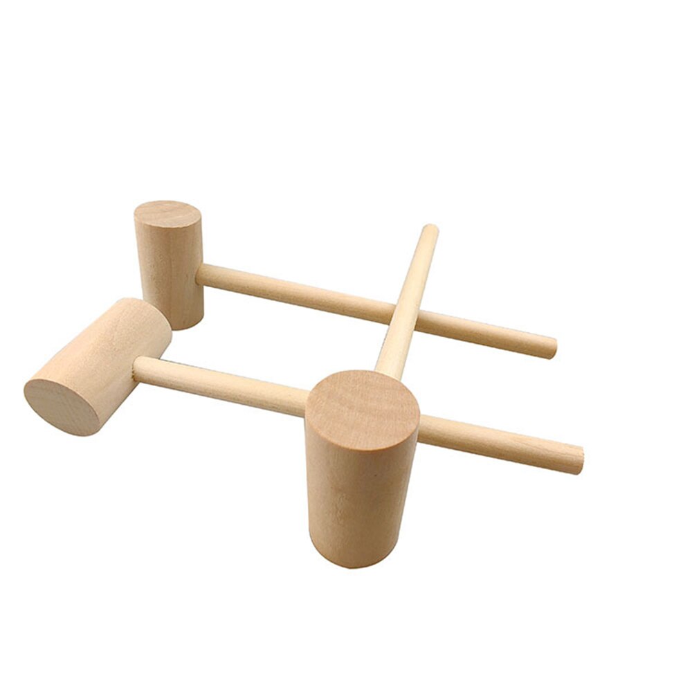 10pcs Wooden Crab Lobster Mallets Seafood Shellfish Crab Mallet Solid Natural Hardwood Crab Hammer For Cracking Seafood Tool