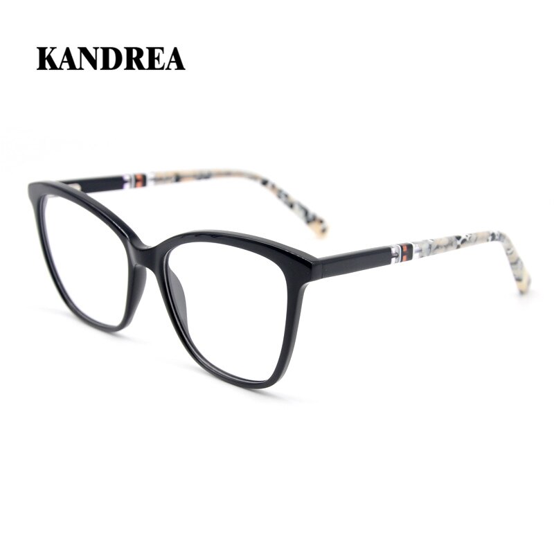 Kandrea Acetaat Vrouwen Vierkante Bril Frame 4 Kleuren Mode Brillen Clear Lens Bijziendheid Optische Brillen Recept