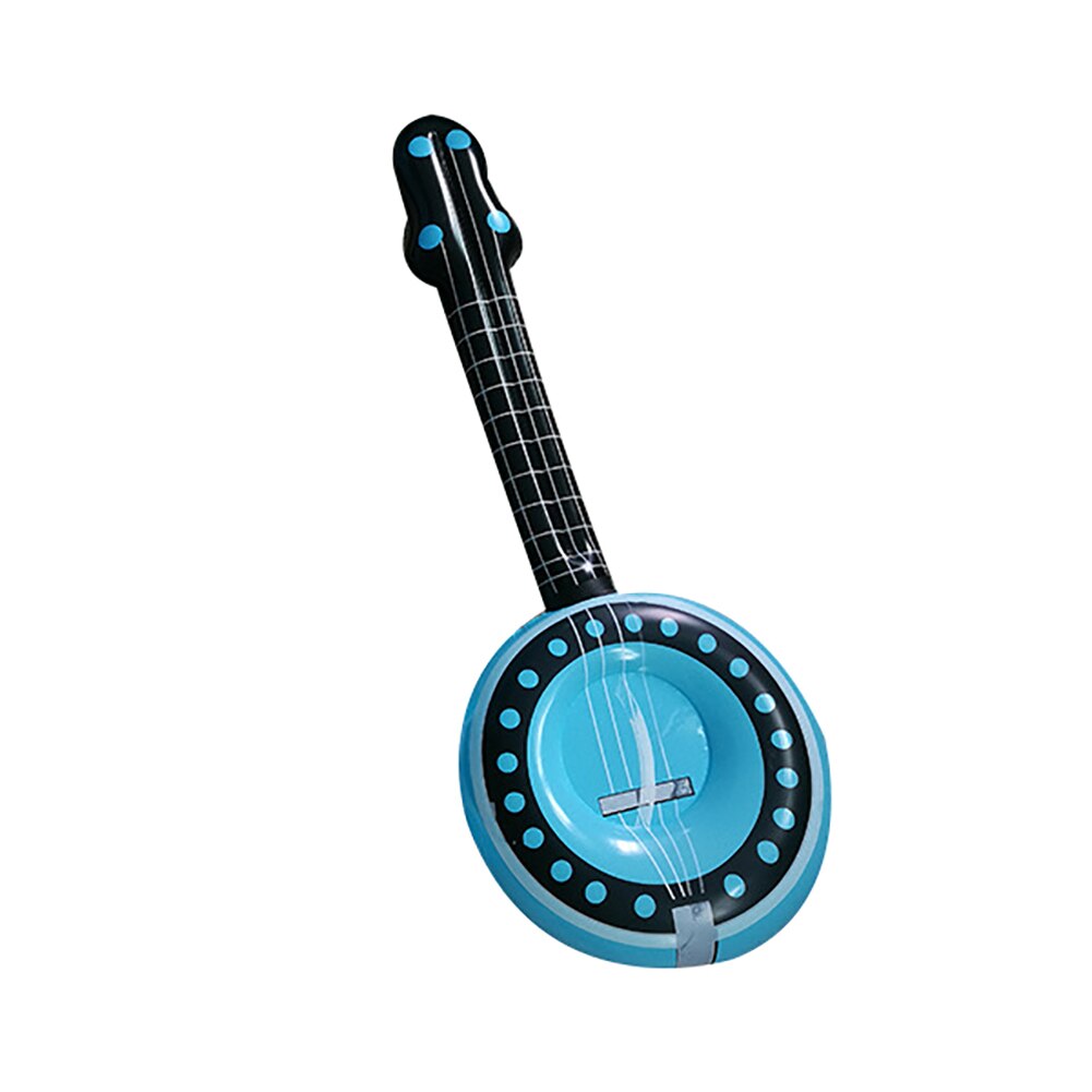 Pvc Opblaasbare Gitaar Microfoon Luit Muziekinstrument Vorm Kids Toy Party Props Decoratie: Lute