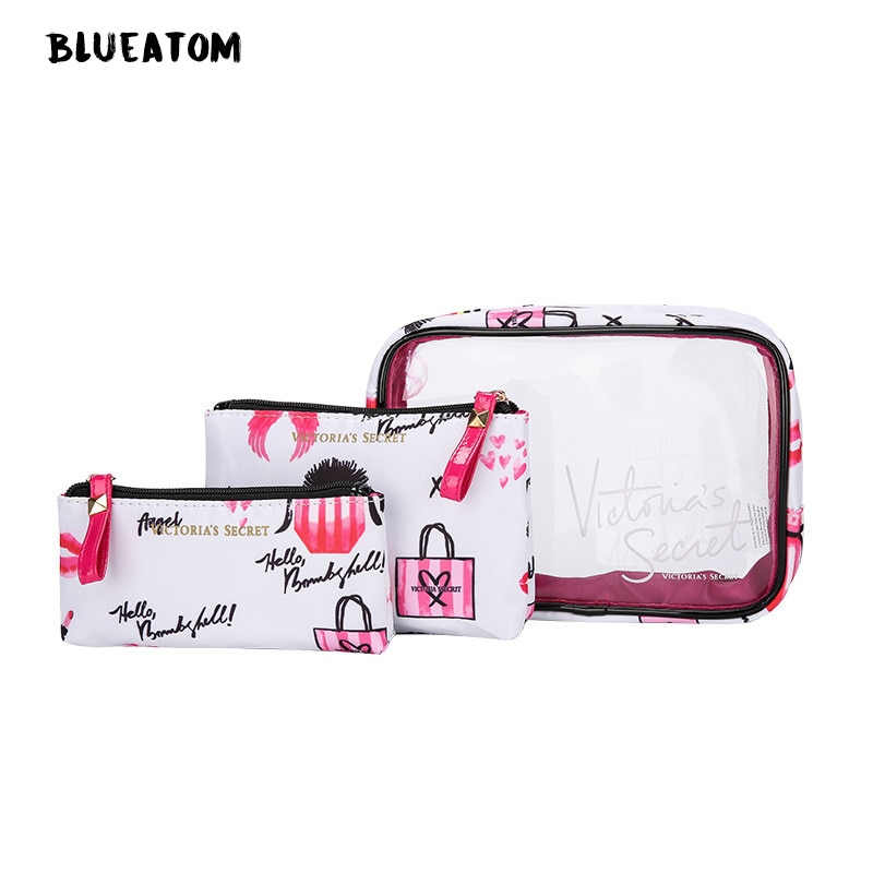 Pvc Transparante Cosmetische Bag Travel Toilettas Set Make-Up Organizer Pouch Make-Up Case Schoonheidsspecialiste Vanity Necessaire Trip: 10