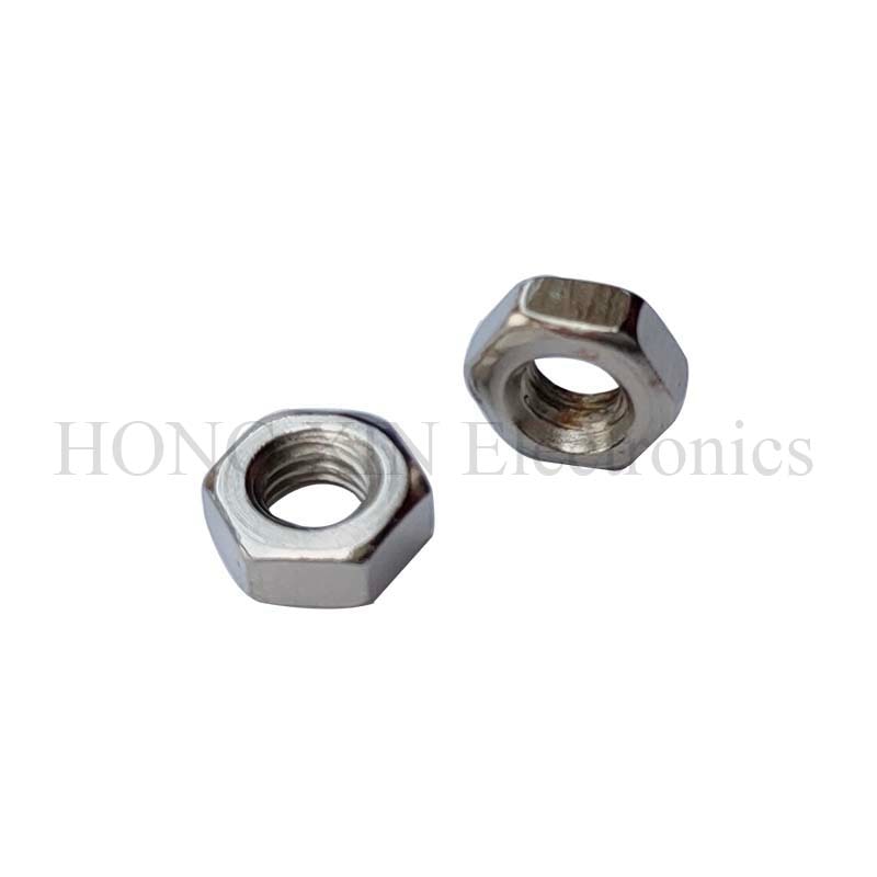 250Pcs/set Nickel Plated M1.6 M2 M2.5 M3 M4 Carbon Steel Hex Nut Assortment Kit Hexagon Nuts Metric Thread Assortment Kit