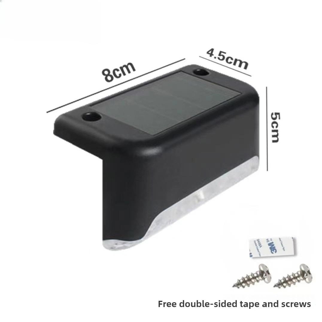 1-10 stk. solcelledrevne terrasselamper udendørs trinlamper vandtætte led-solcellelamper til gelænder trapper trinhegn have terrasse og sti