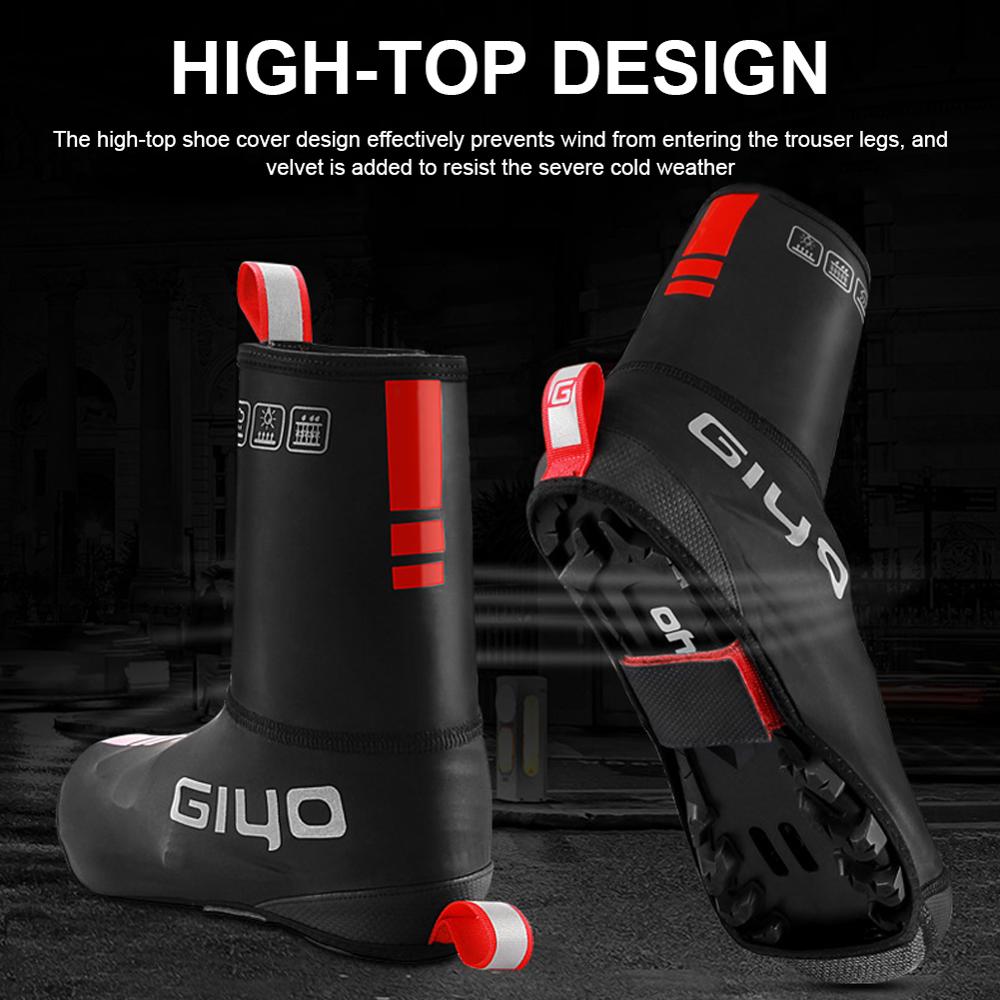 Couvre-chaussures résistant au froid de cyclisme,sur-chaussures chaudes, imperméable, pour vélo de montagne, VTT,