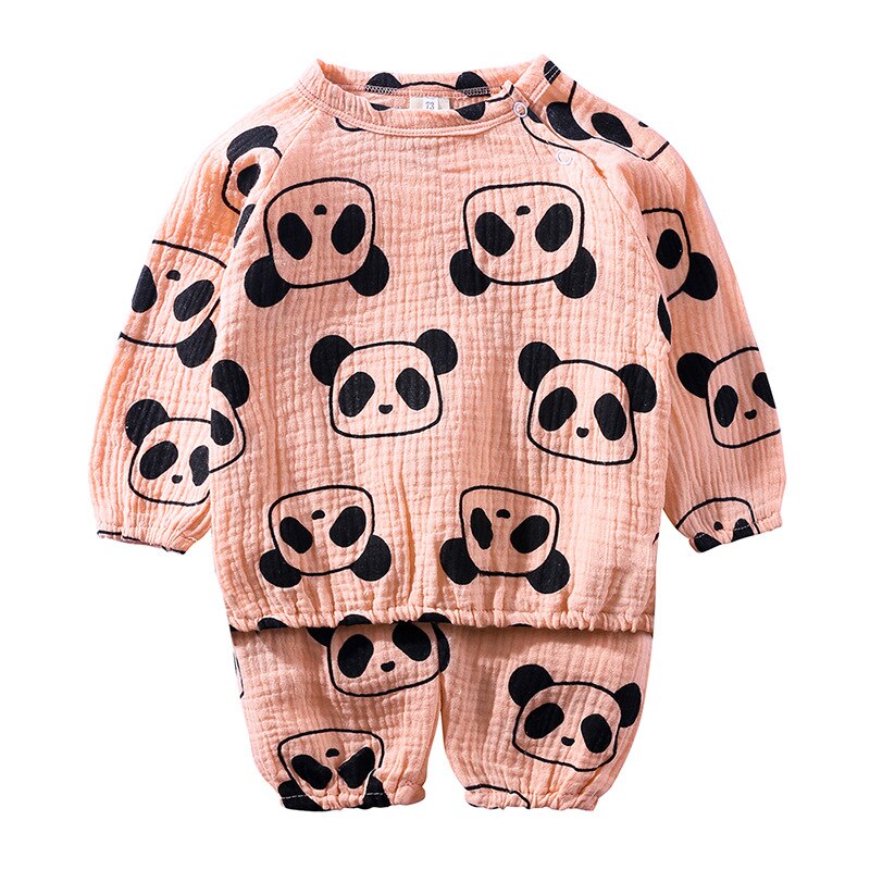 Schattige katoenen dierenpakje baby lange mouw tweedelig set peutermeisjeskleding kinderkledingboetiek kinderkleding