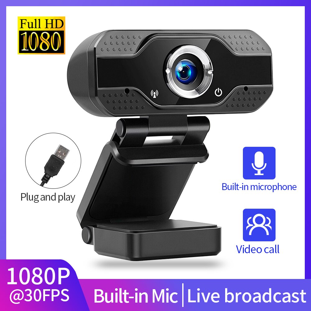 1080P Full Hd Pc Laptop Camera Usb Digitale Webcam Microfoon Remote Live-uitzending Video Bellen Conferentie Webcamera