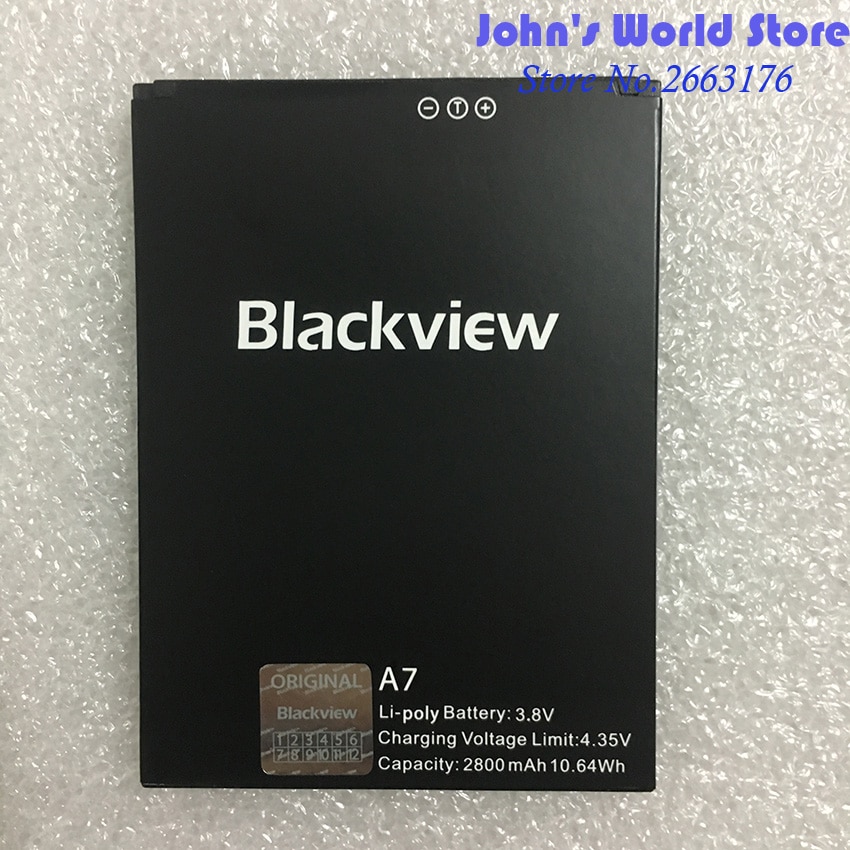 100% Blackview A7 Batterij 2800Mah Back Up Battery Vervanging Voor Blackview A7 Dual Smart Phone