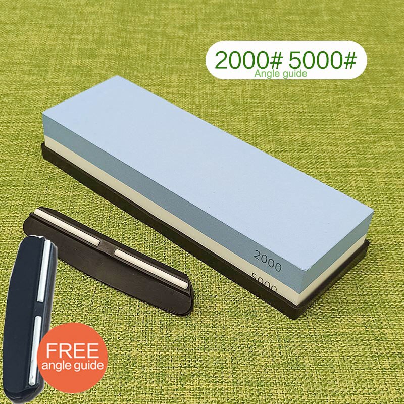 knife grinder knife sharpening Stone Grit white corundum 1000/3000 2000/5000 whetstone sharpener Multi-stage: 2000 5000