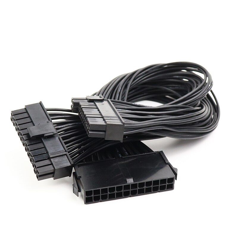 Power Supply ATX /24-Pin Female to 24Pin/20Pin Male Cable Y Splitter - 30cm 60cm