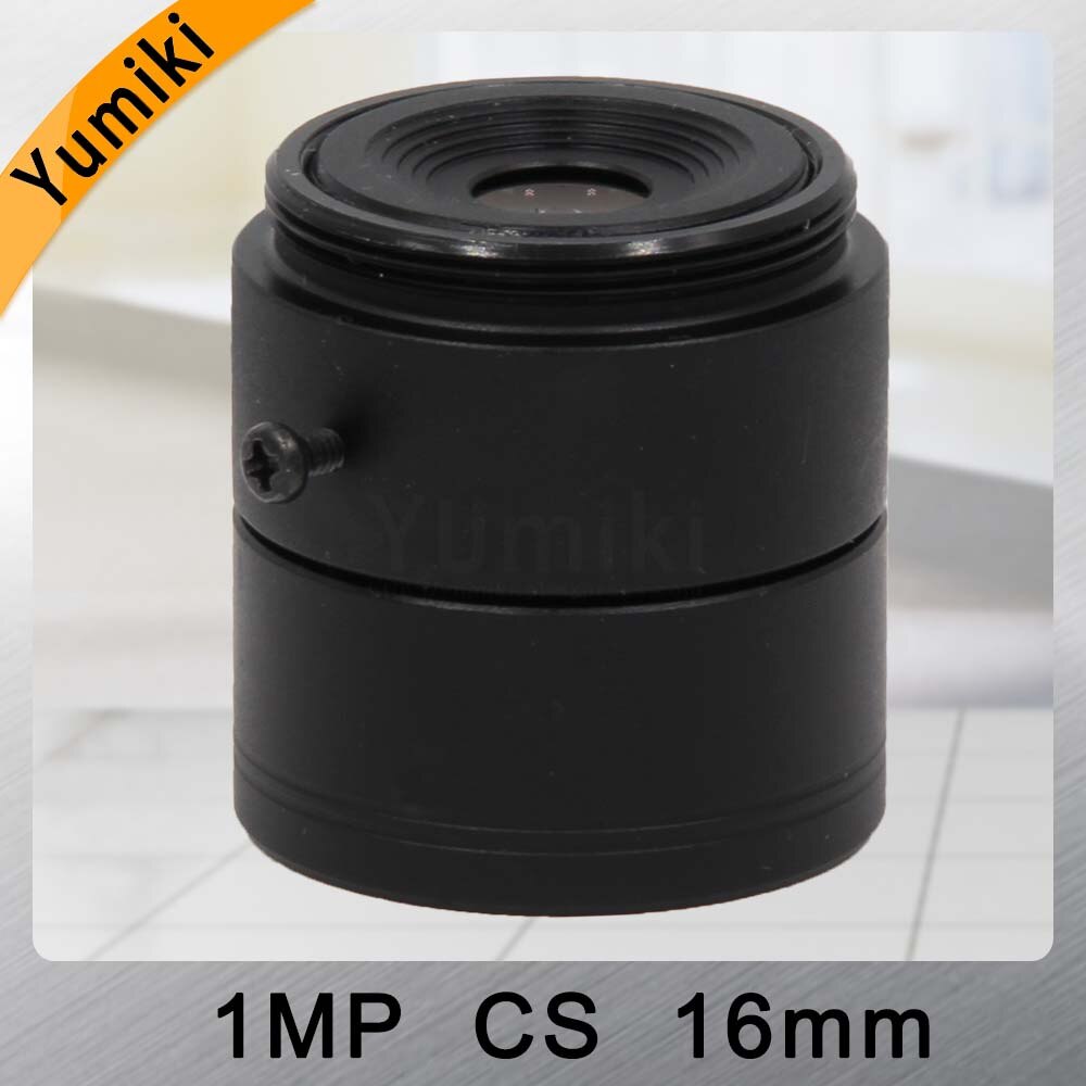 Yumiki CCTV CS lens 16mm 20degree 1/3" F1.2 CCTV Fixed Iris IR Infrared CS Mount Lens For Security CCTV Camera