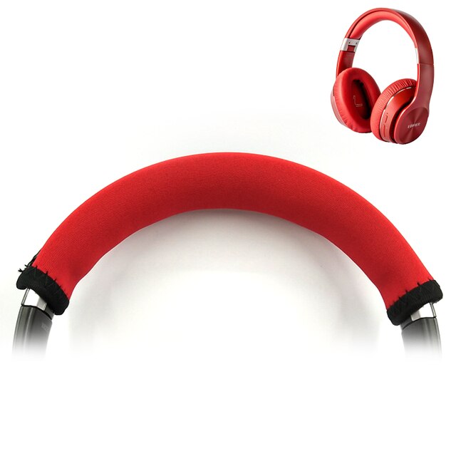 Kutou earpads para edifier w820bt fones de ouvido substituição earpads w828nb espuma almofada earmuffs acessórios se encaixam perfeitamente pele: Protective Case Red