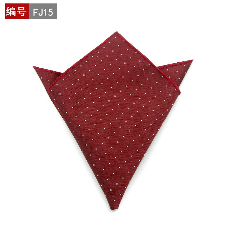 25*25cm polyester lommetørkle herre business dress floral lomme firkantet hankies klassisk rutete lomme håndkle: 17
