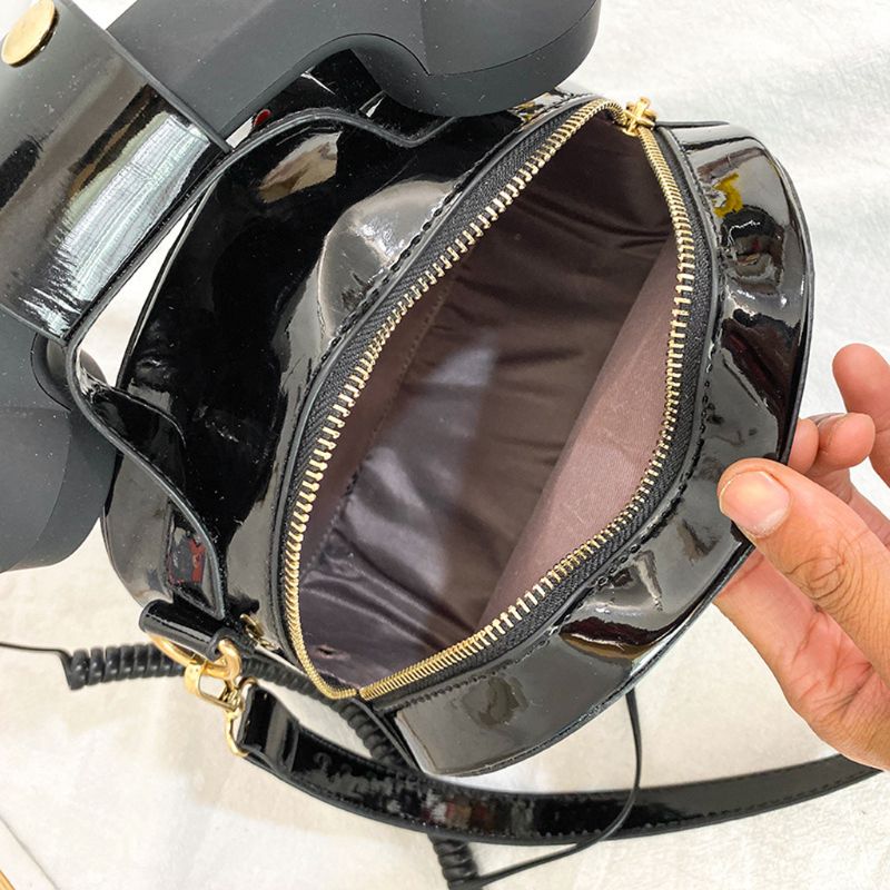 Bolso cruzado 3D con forma de teléfono para mujer, PU bolso de hombro de cuero de bandolera, bolso de compras para la escuela y la calle