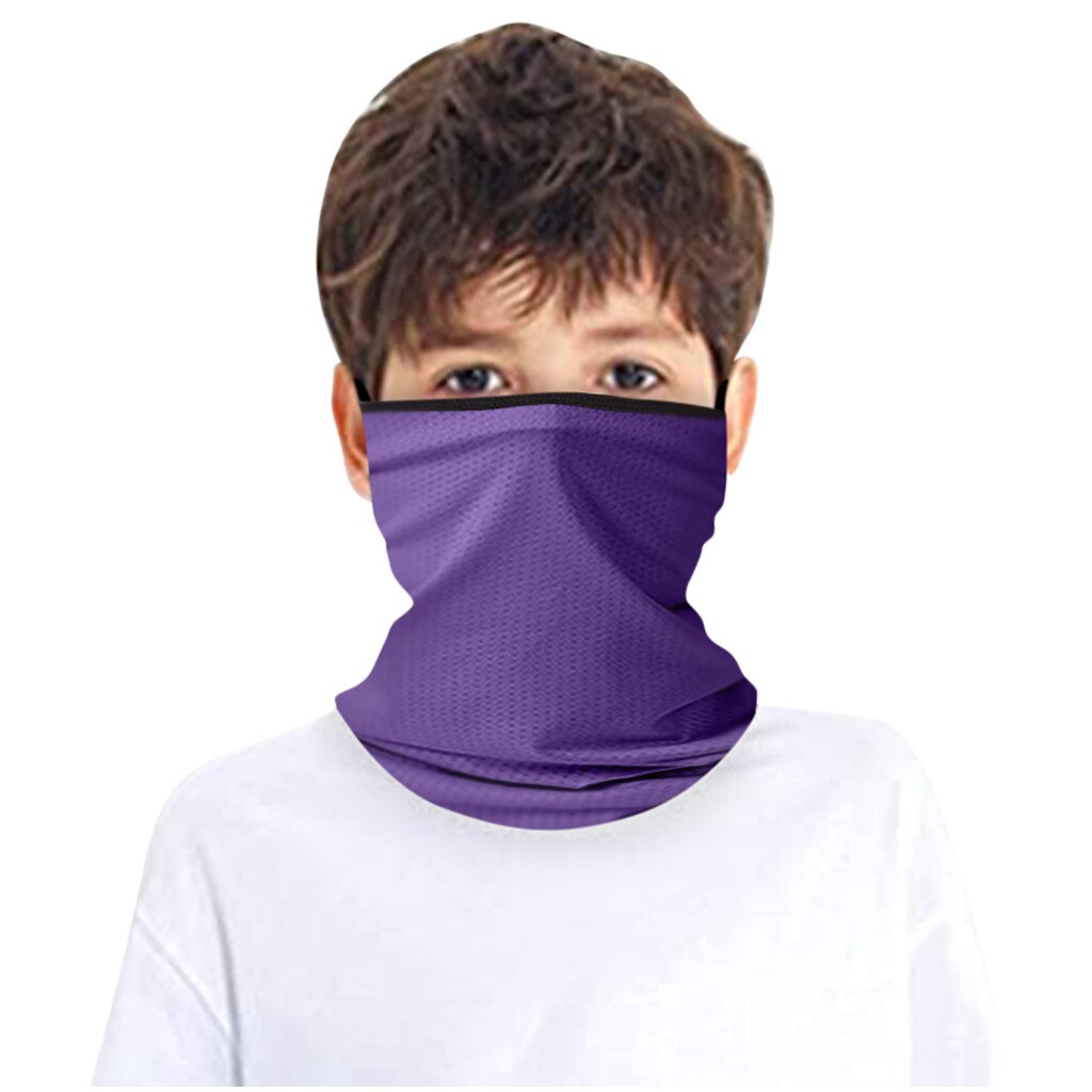 25#  kinder rave bandana sjaals nekwarmer buis hoofddeksels voor jongens en meisjes gezichtssjaal buitensporten halve gezichtsfiets sjaal