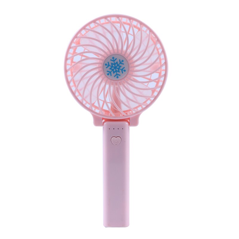 Portable Hand Fan USB Rechargeable Foldable Handheld Mini Fan Cooler 3 Speed Adjustable Cooling Fan Outdoor Travel Air Cooler: Pink