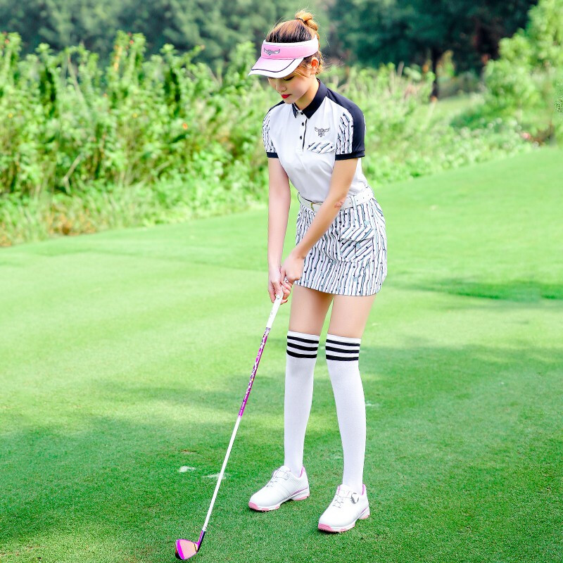 Kvinders tshirt toppe golf tøj hold uniform tøj sommer kortærmet poloshirt kvinders nederdel sæt udendørs sportsdragt