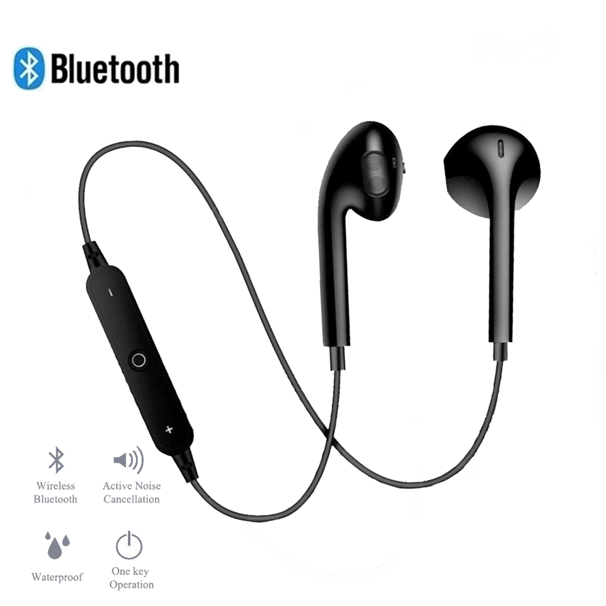 Bluetooth Draadloze Koptelefoon Headset Noise Cancelling Nekband Leven Sport Stereo In-Ear Met Microfoon Voor Iphone Xs Samsung9