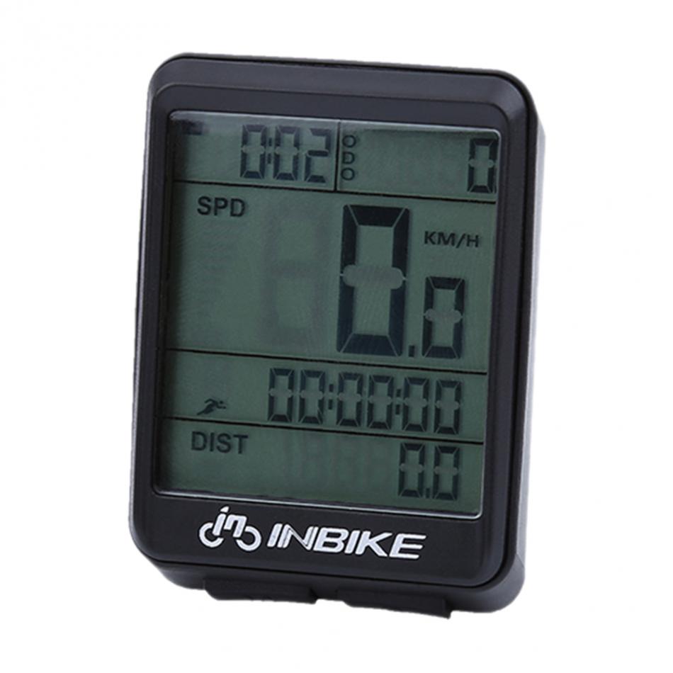 INBIKE Waterdichte Fiets Computer Draadloze MTB Bike Fietsen Kilometerteller Stopwatch Fiets Snelheidsmeter Horloge LED Digitale Rate