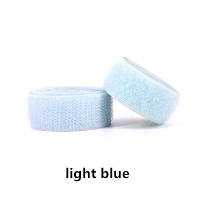 Tela adhesiva para pegar ropa, hebilla autoadhesiva, cinta autoadhesiva para costura y fijación: light blue