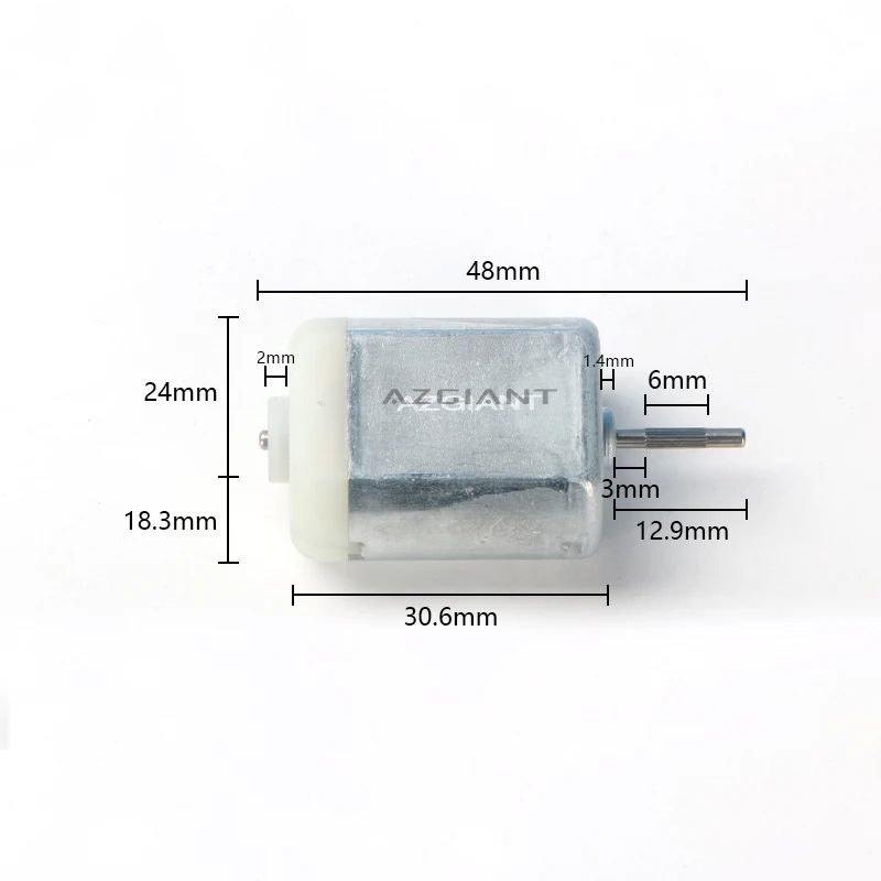 10 pcs AZGIANT FC280 Car latch Door Lock Motor 12V DC folding mirror motor, ESL steer ELV lock motor, gas tank motor fuel engine: Orange