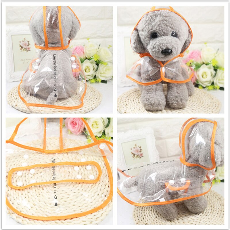 Transparent Waterproof Rain Coat For Dogs Cat Pet Pet Dog Raincoat For Small Dogs Medium Puppy Transparent Dog Raincoats