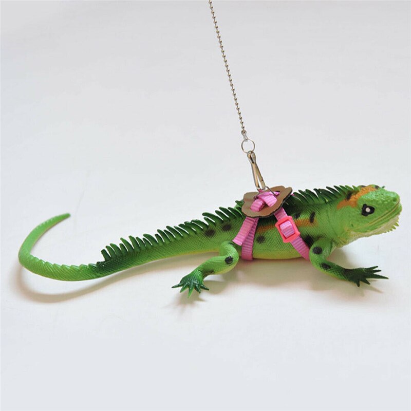 Lizard Gecko Bearded Dragon Harness Adjustable Leash Keep Rope Strap Pet Accessories Animals Pet Harness Durable Multicolor Rope