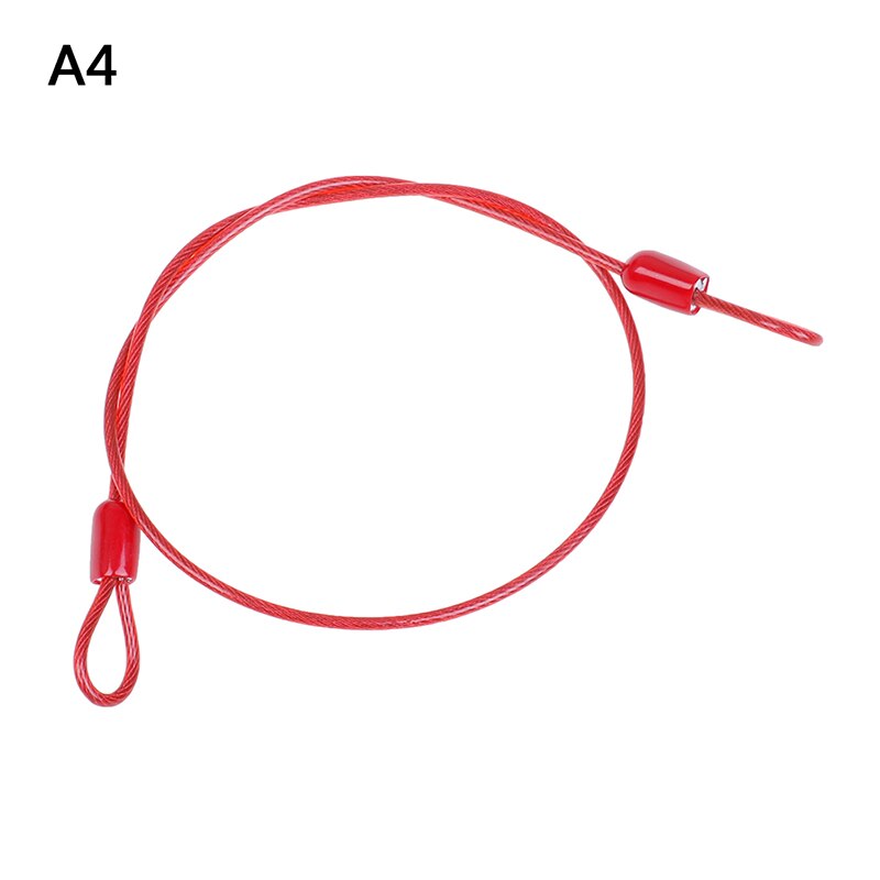 Safety Cable Steel Wire Rope 50cm For Outdoor Sports Bike Lock Bicycle Cycling Scooter Guard Security Luggage: A4
