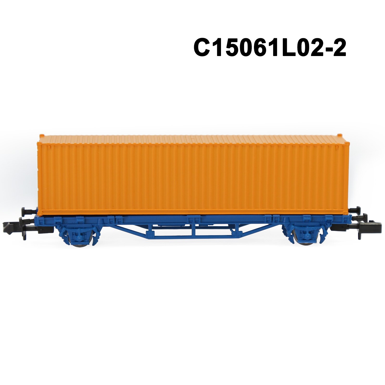 1 Set N Scale 1:160 Flat Car with 40' 20' Container Model Railway Wagons Freight Car C15061: C15061L02-2