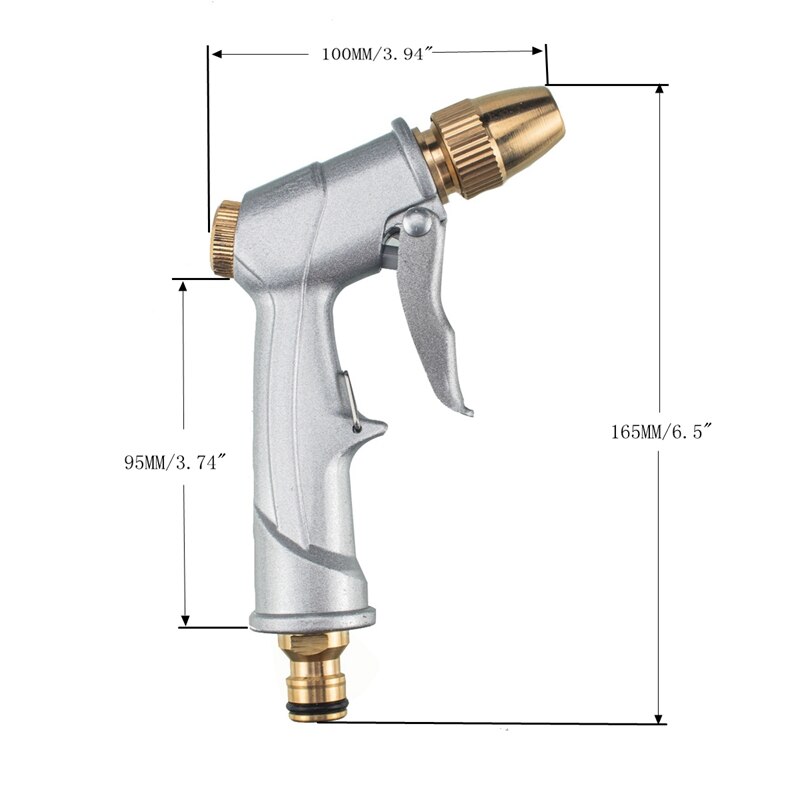 Handheld Car Wash Tool with Full Br Nozzle Car Wash High Pressure Sprayer Garden Watering Tool Cleaning Tool