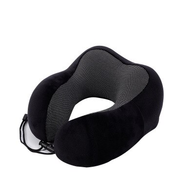 U-shaped Memory Schaum kopf Hals Kissen Weiche Langsam Rebound Raum Reise lagerung Flugzeug Flug kissen Gesundheits Kissen: black