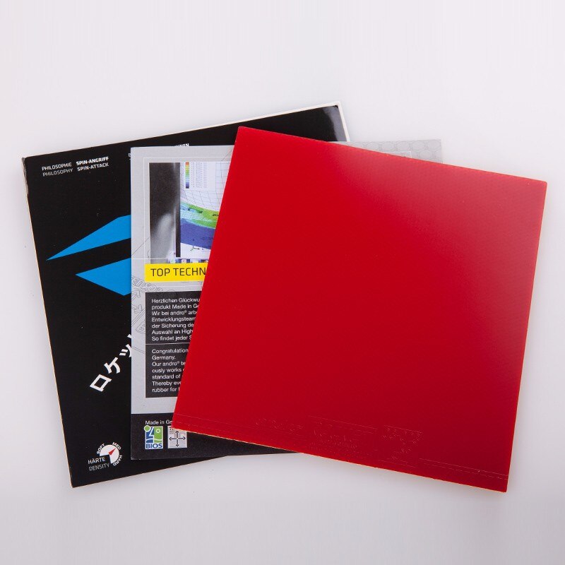 Andro rocket-puistjes in tafeltennisrubber, pingpongspons, tafeltennis