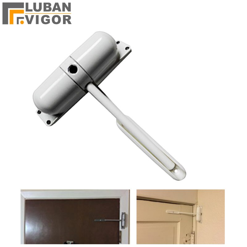 Best-selling in Verenigde Staten home licht lente rail deurdranger, te installeren, deur Hardware