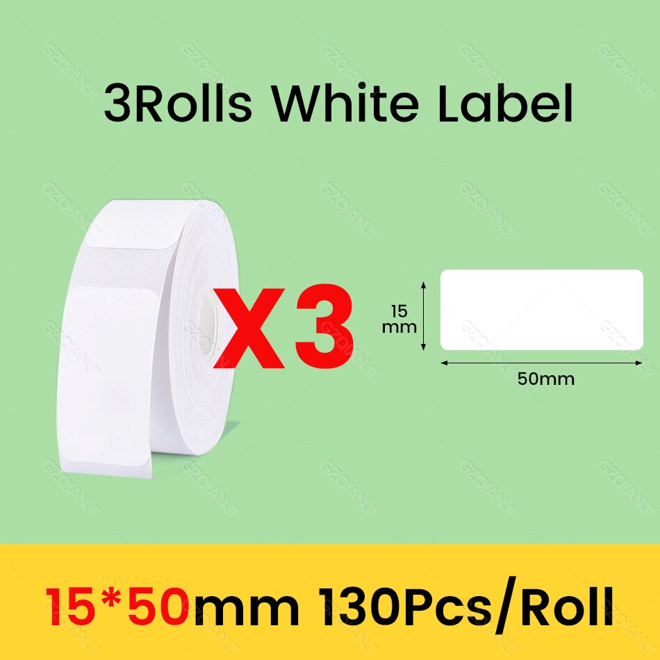 Niimbot D11 D101 D110 Offical Label Sticker Paper Rolls Various sizes of White Color Label Papers 3 5 10 Rolls for Printer USE: GRAY