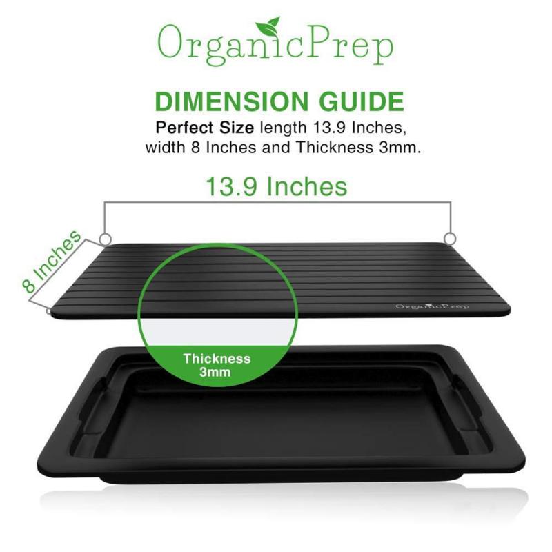 2 stks/set Plastic Kitchen Tools Multifunctionele Snelle Ontdooien Lade Voedsel Vlees Vis Quick Dooi Bevroren Board Plaat keuken gadgets