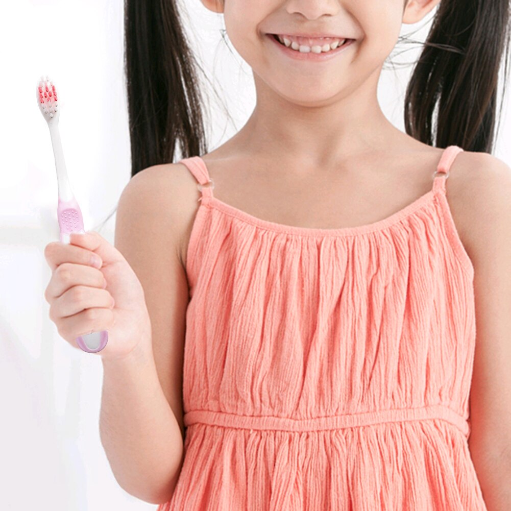 Soft Bristle Children Toothbrush Multi-functional Practical Convenient Eco-friendly Toothbrush Coated Tongue Cleaning#37