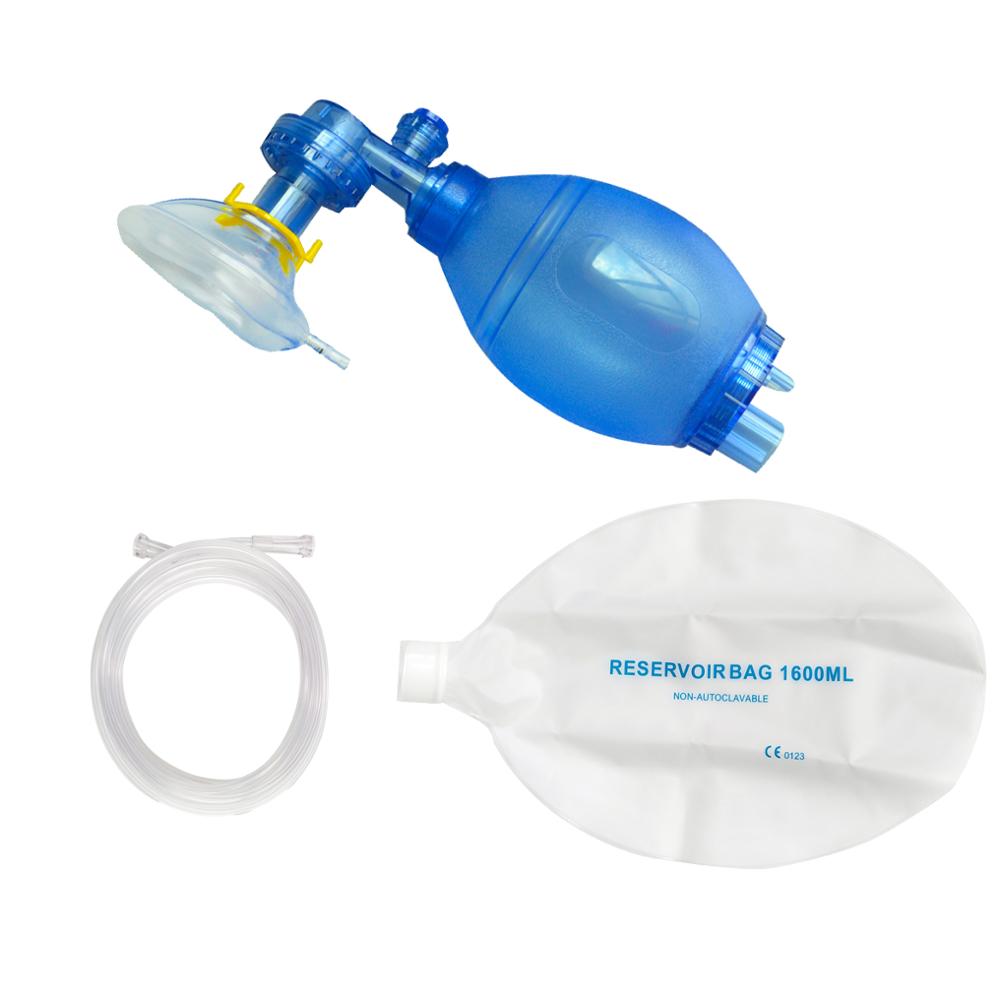 Bolsa de PVC libre de látex, Kit de rescate de emergencia, Reanimación Manual, bolsas de respiración de autoayuda simples, herramientas de primeros auxilios