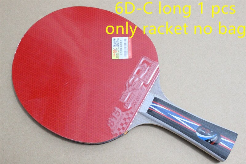 original double fish D Series Table tennis rackets . finished product Table tennis racquet: 6D C long no bag