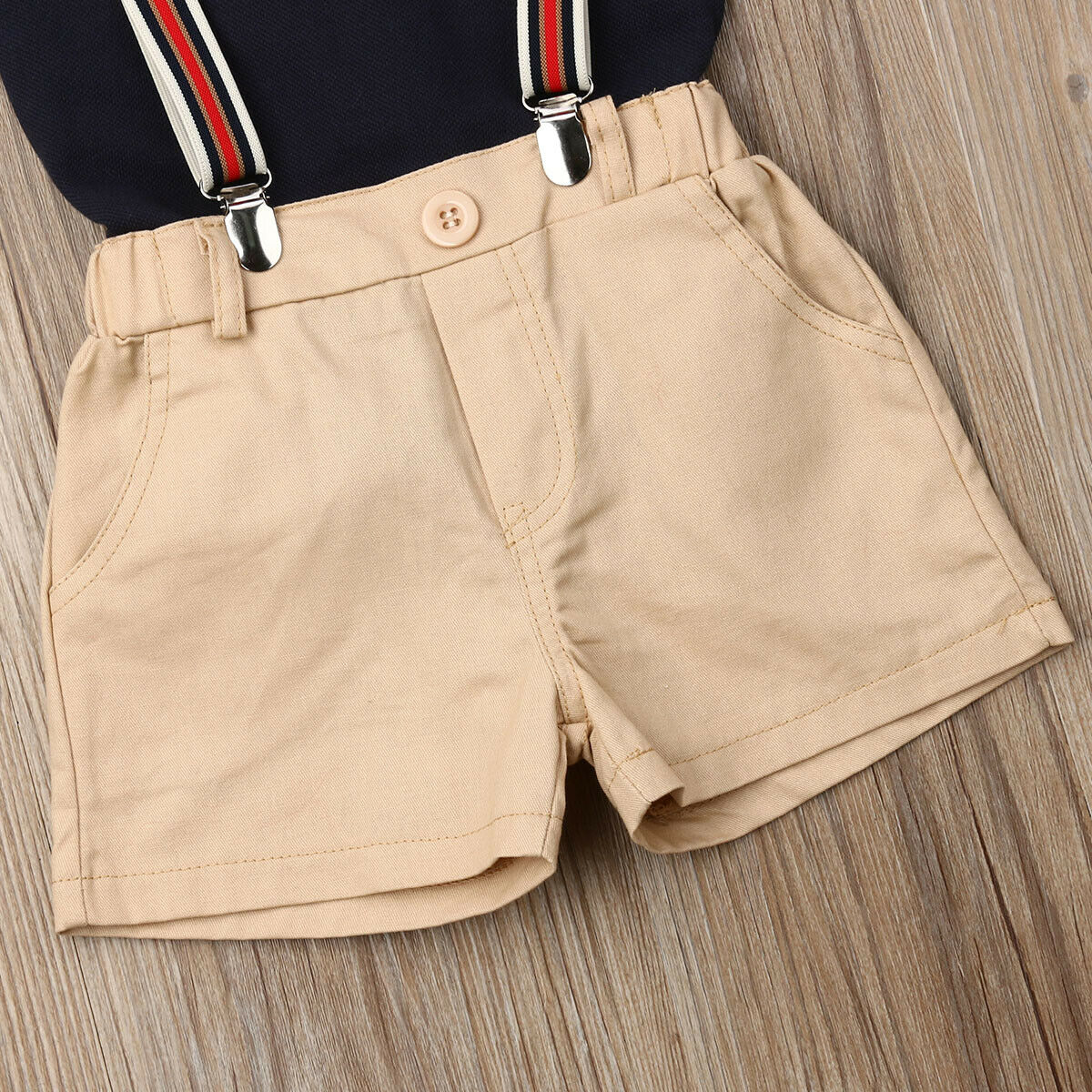 Brand Baby Boy Toddler Kids Gentleman Clothes Bowtie Short Sleeve Shirt+Shorts Bib Pants Outfit Toddler Formal Clothing Boy